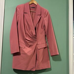 Zara Women's Rose Blazer with Gathered Front